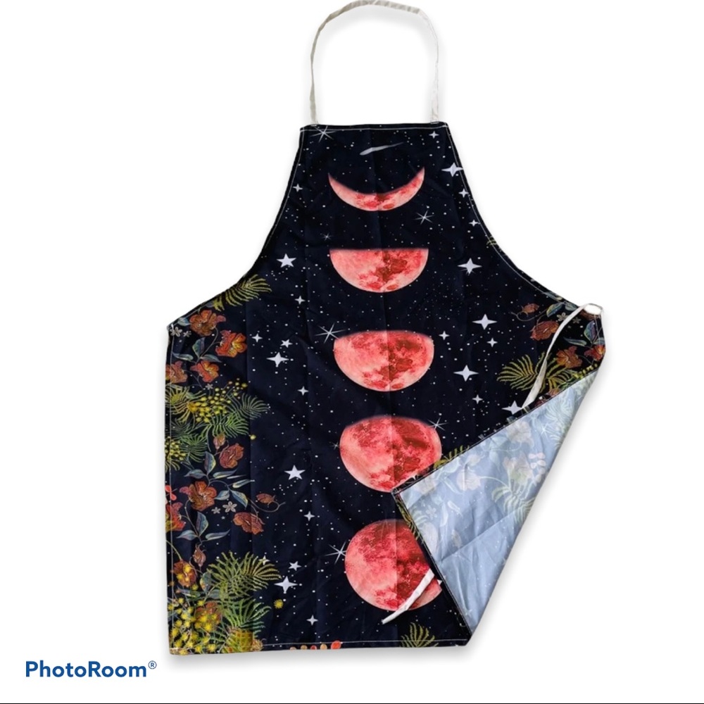 Moon Lunar Cycle Apron Boho Witchy Vibes - Picture 2 of 3